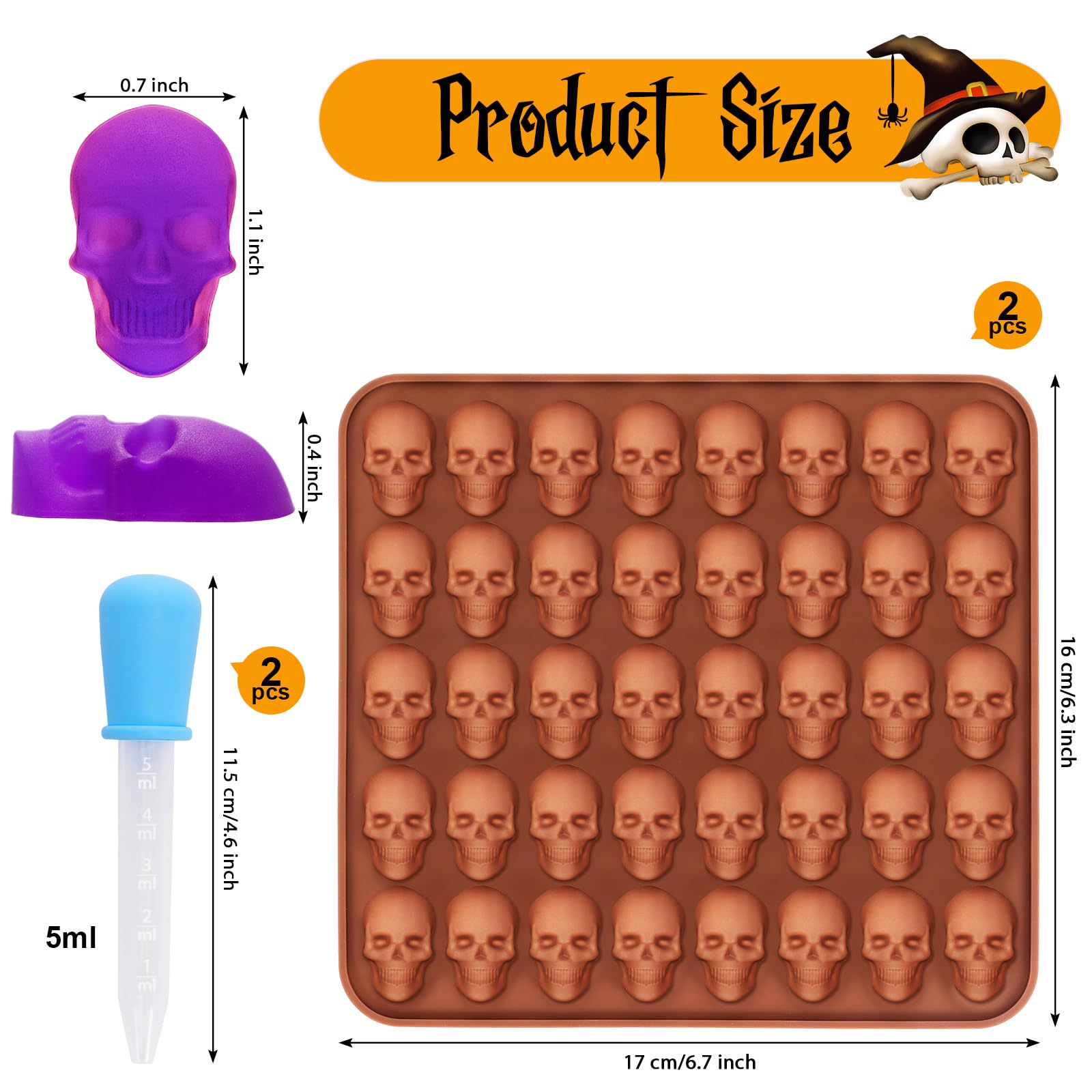 1-2 Pack Mini Skull Gummie Cho - đánh giá và giá Gummy Candy