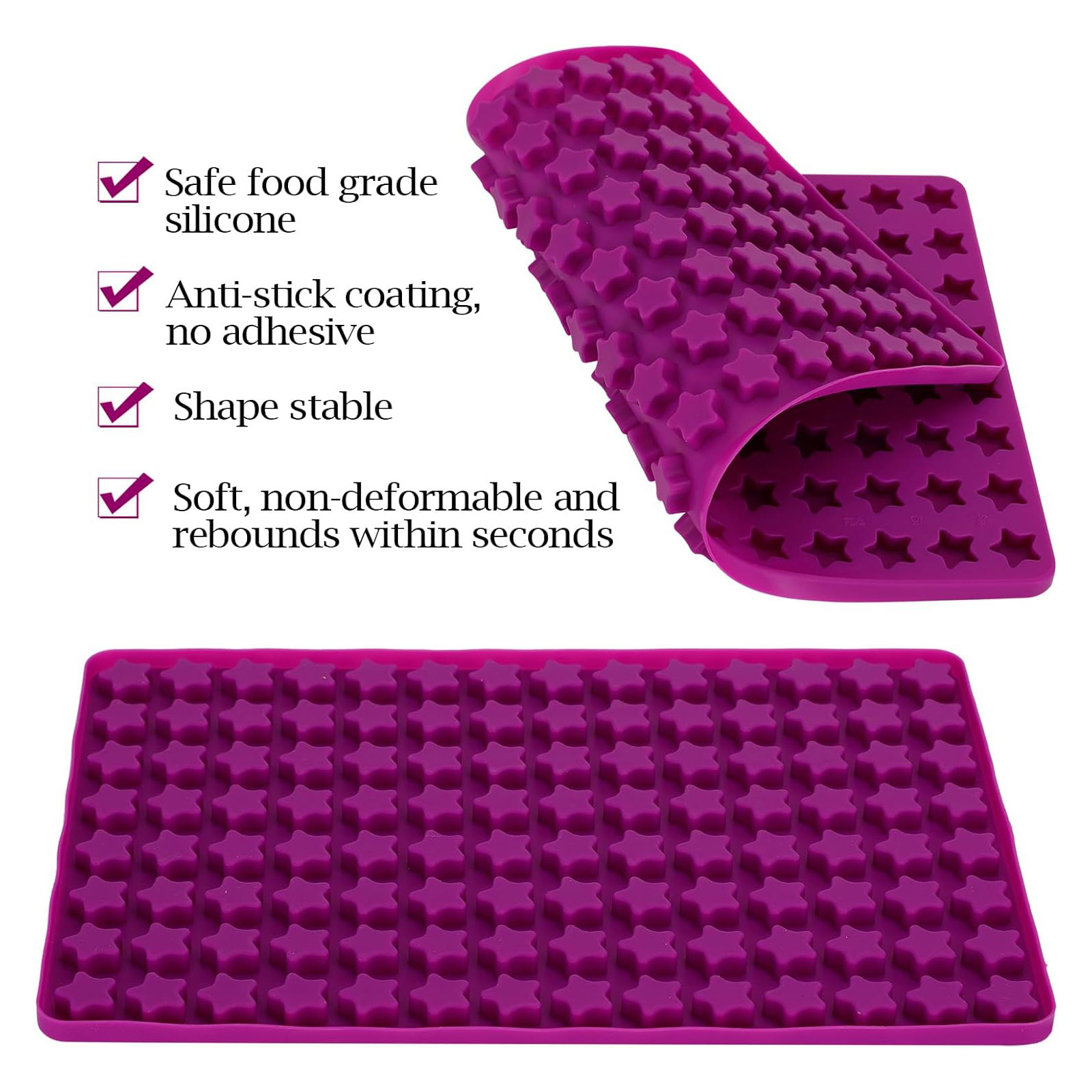 112 Cavity Mini Star Silicone  - đánh giá và giá Gummy Candy