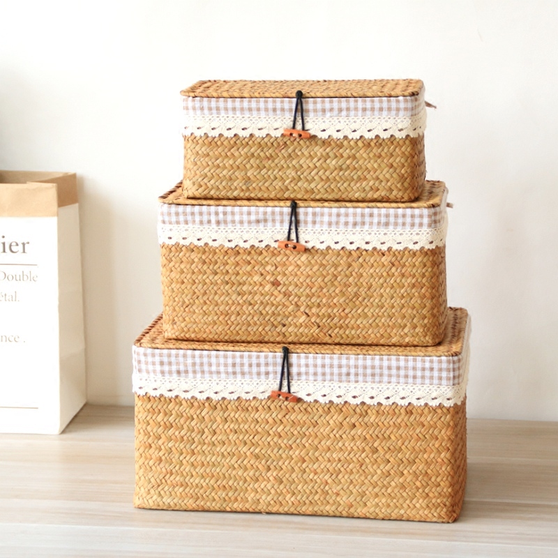 Seaweed Woven Box Grass Basket - đánh giá và giá Seaweed Snack