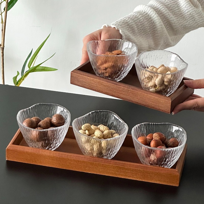 Clear Glass Cups Divided Nut T - đánh giá và giá Dried Fruit