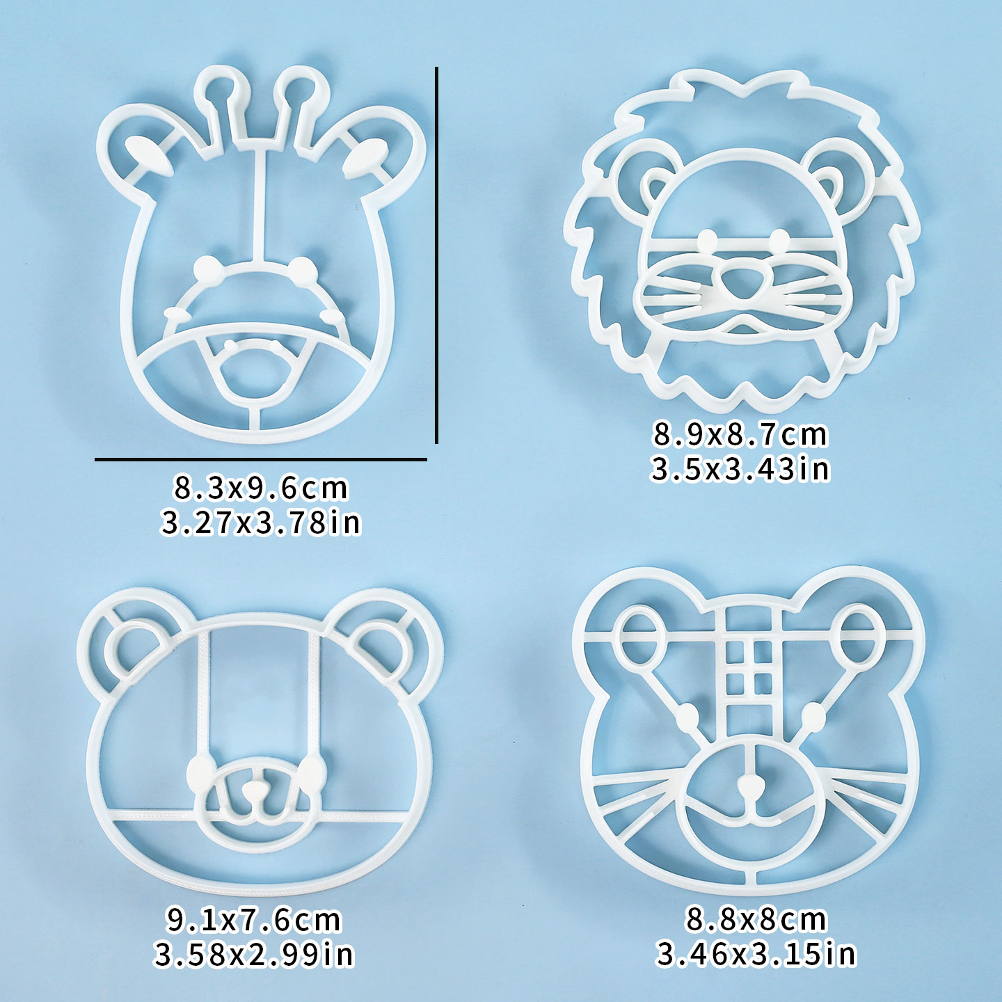 4 Pcs Animal Cookie Cutters Se - đánh giá và giá Cookies Pack