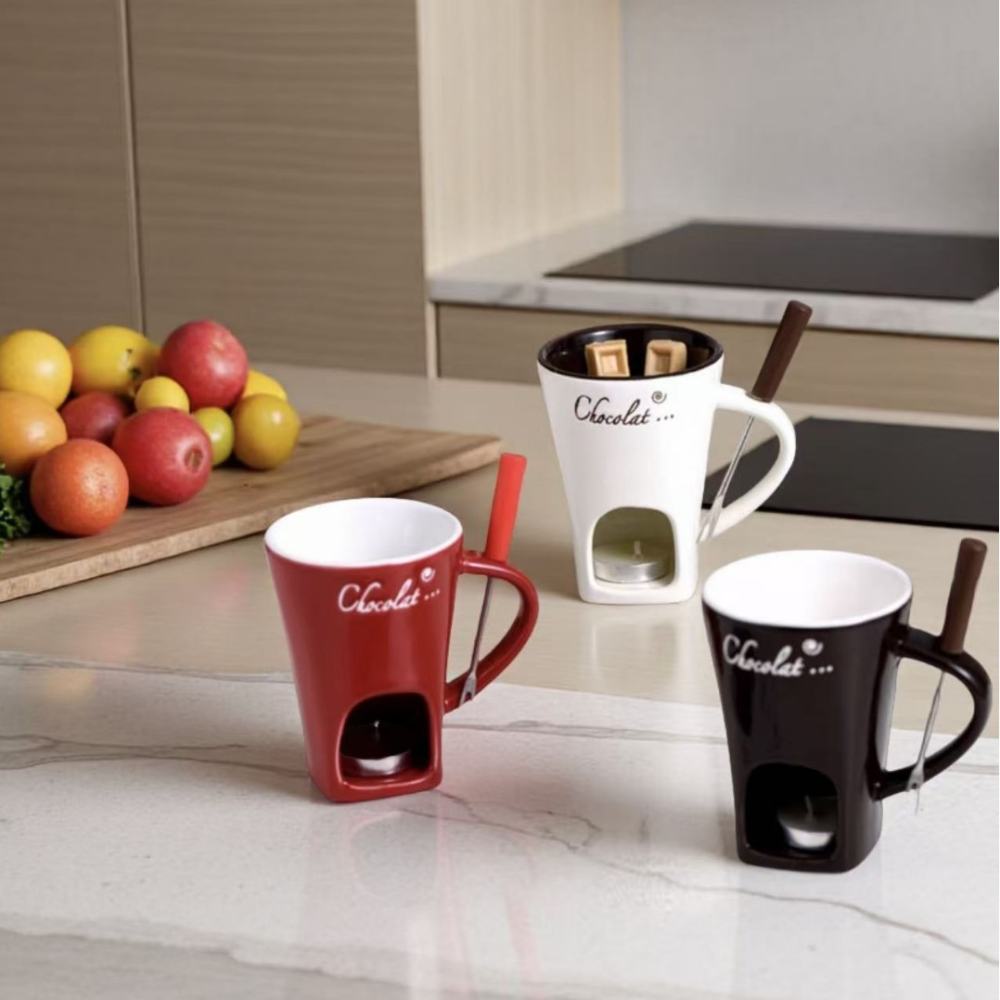 Ceramic Chocolate Fondue Mug C - đánh giá và giá Chocolate Snack