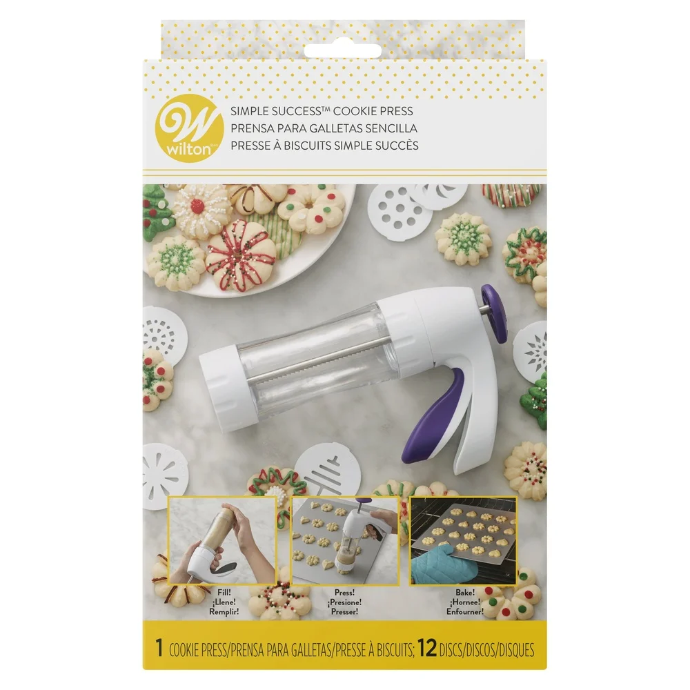 Ergonomic Cookie Press 13-Piec - đánh giá và giá Cookies Pack