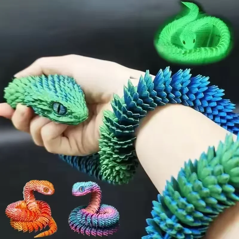 3D Printed Snake Movable Joint - đánh giá và giá Gummy Candy
