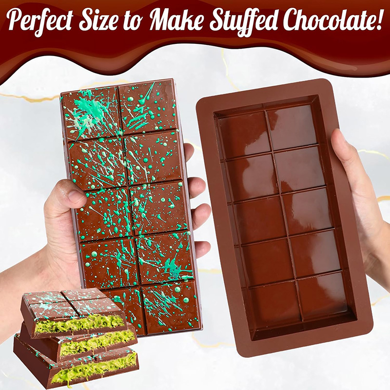 Chocolate Bar Molds Silicone B - đánh giá và giá Chocolate Snack