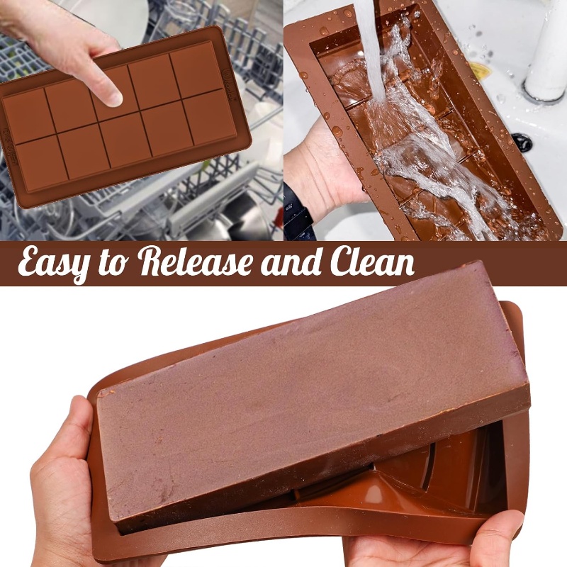 Chocolate Bar Molds Silicone B - đánh giá và giá Chocolate Snack
