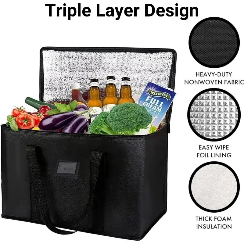 Insulated Cooler Bag, Large Ca - đánh giá và giá Food Snacks Delivery